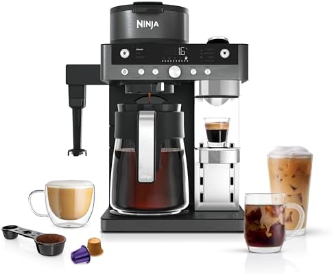 Ninja Prestige Coffee Machine with espresso capsule and filter coffee options
