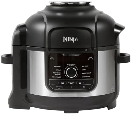 Alt Text for image 1: Ninja Foodi 9-in-1 Multi Cooker displaying its cooking functions